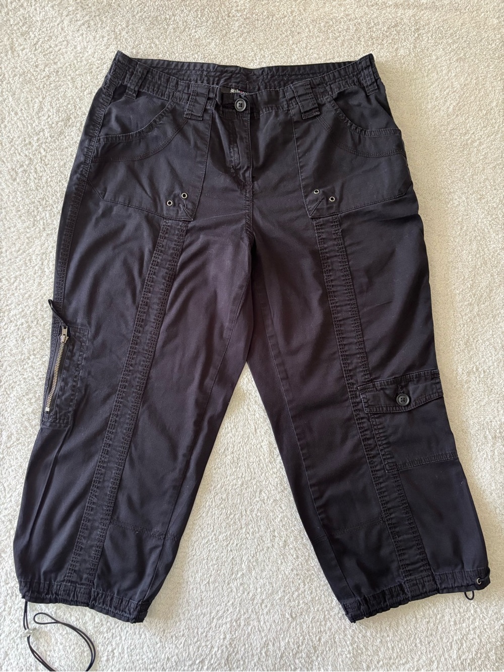 Style & Co. Black Women’s Cargo Capris